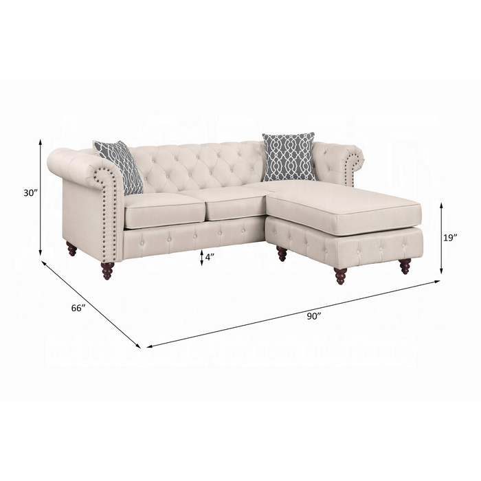 ACME Waldina Reversible Sectional Sofa