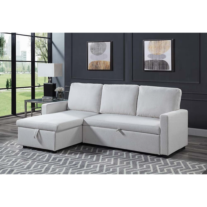 ACME Hiltons Sectional Sofa W/Sleeper & Storage