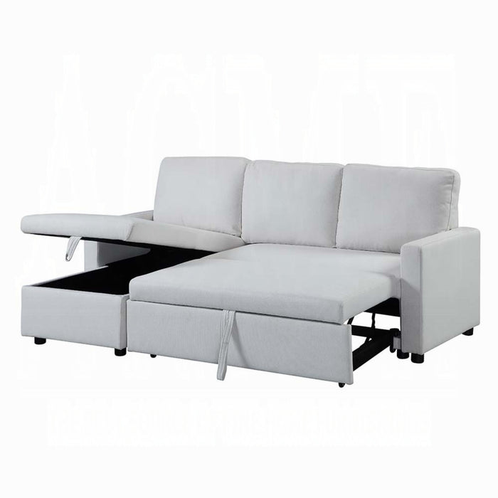 ACME Hiltons Sectional Sofa W/Sleeper & Storage