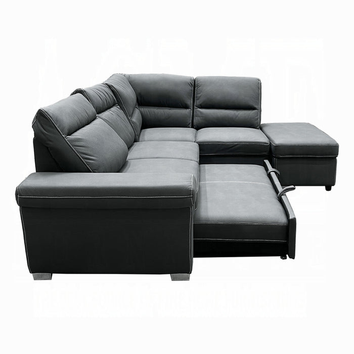 ACME Sagira Sectional Sofa W/Sleeper