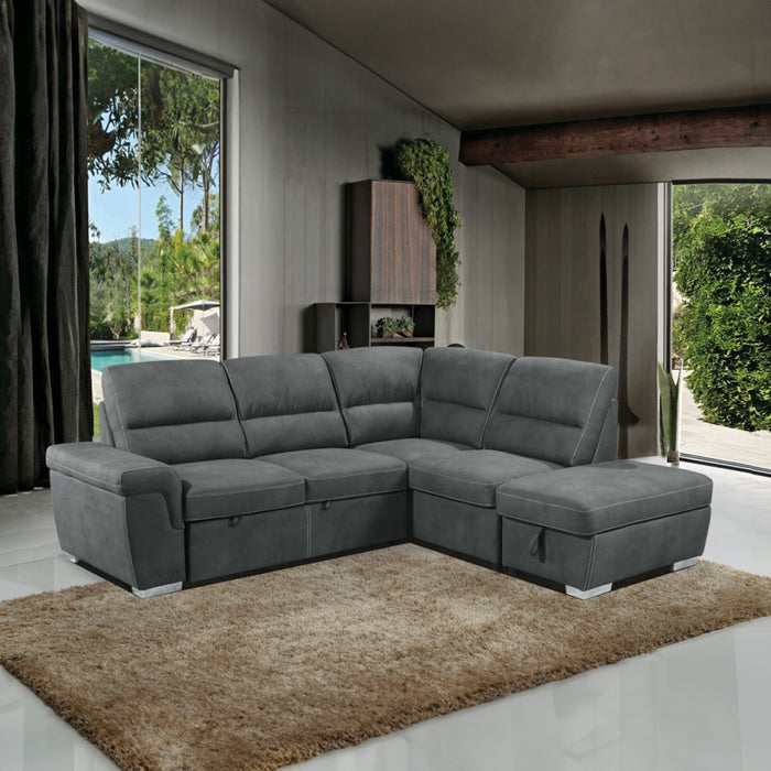 ACME Sagira Sectional Sofa W/Sleeper