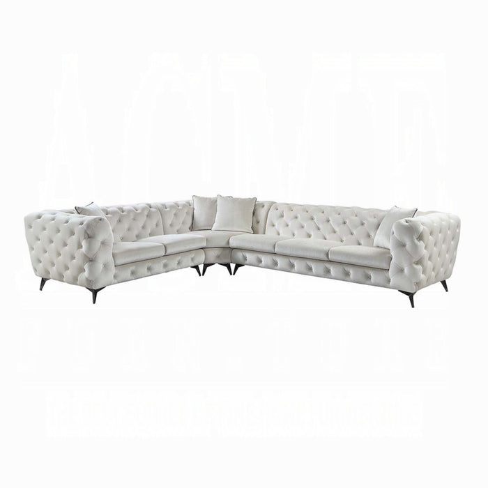 ACME Atronia Sectional Sofa W/4 Pillows