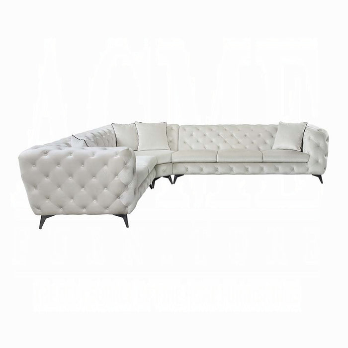 ACME Atronia Sectional Sofa W/4 Pillows