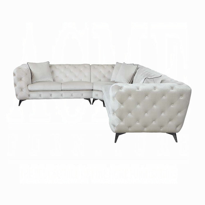 ACME Atronia Sectional Sofa W/4 Pillows