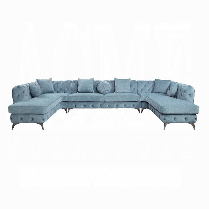 ACME Zerah Sectional Sofa W/7 Pillows