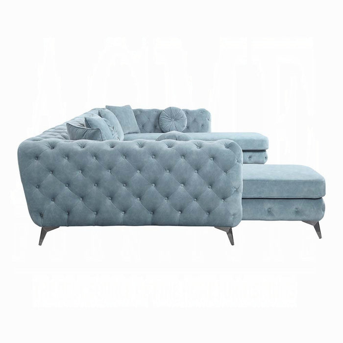 ACME Zerah Sectional Sofa W/7 Pillows