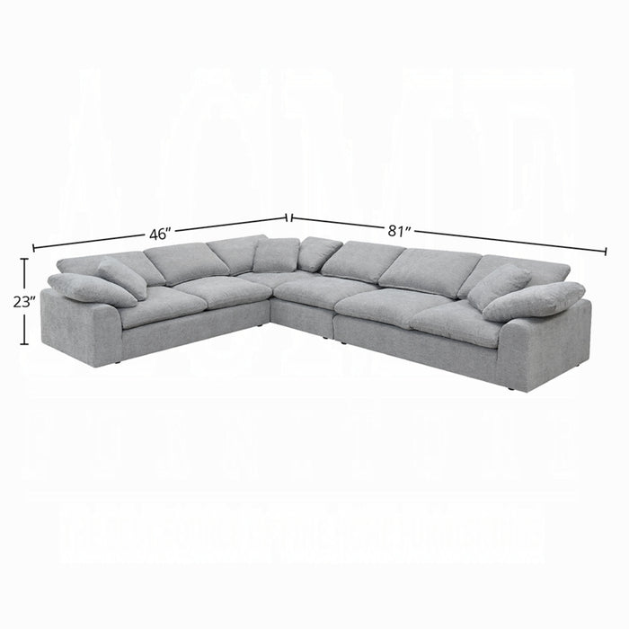 ACME Naveen Sectional Sofa W/6 Pillows