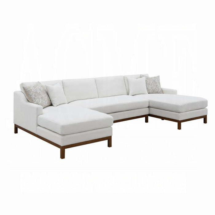 ACME Valiant Sectional Sofa W/4 Pillows