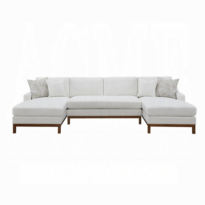 ACME Valiant Sectional Sofa W/4 Pillows