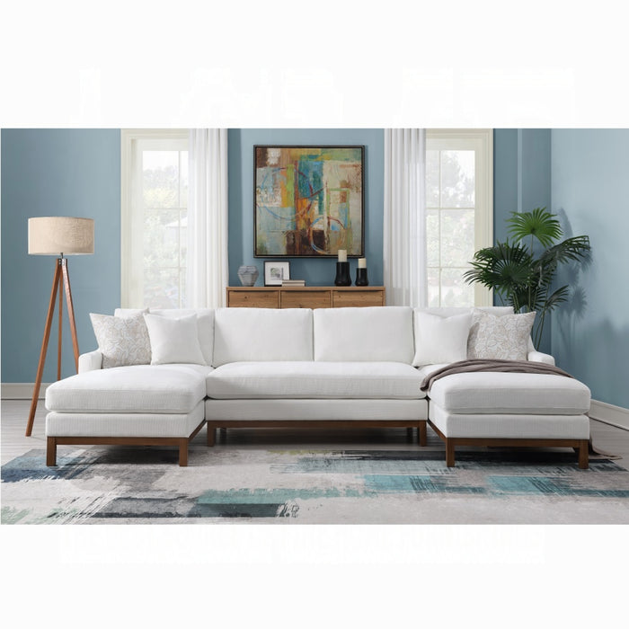 ACME Valiant Sectional Sofa W/4 Pillows