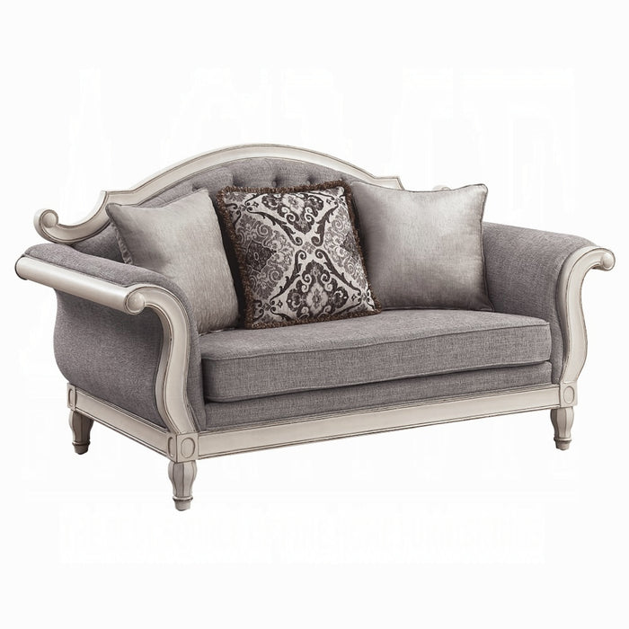 ACME Florian Loveseat W/3 Pillows