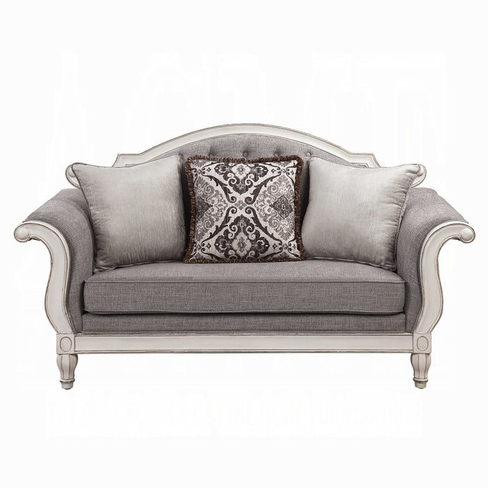 ACME Florian Loveseat W/3 Pillows