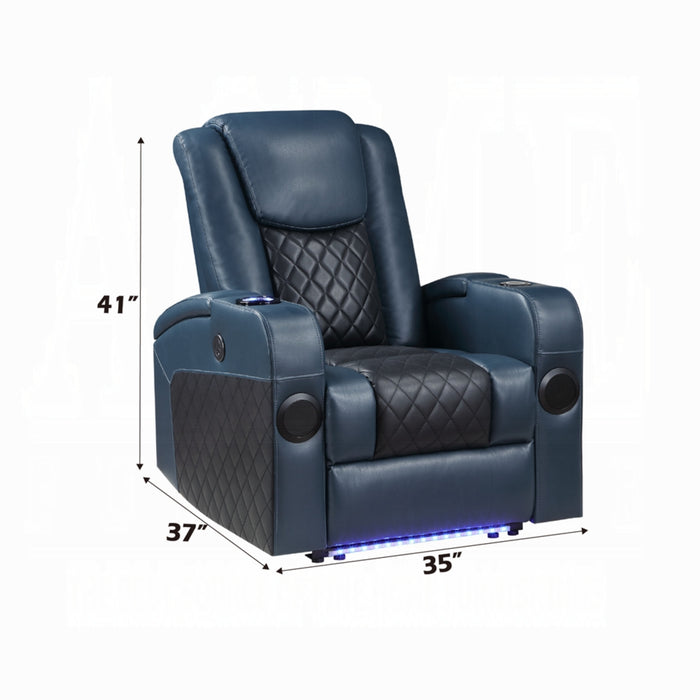 ACME Alair Power Motion Recliner W/Bluetooth, Wireless Charger & Cupholder