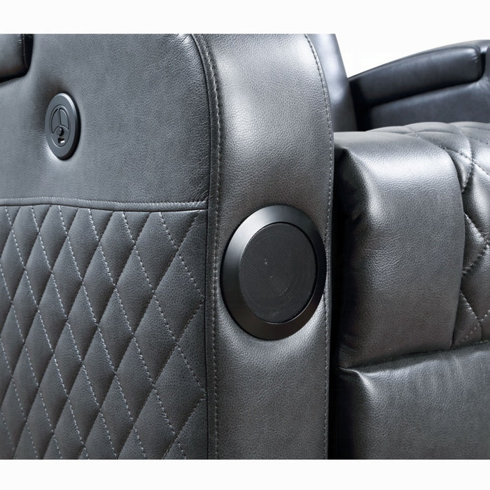 ACME Alair Power Motion Recliner W/Bluetooth, Wireless Charger & Cupholder