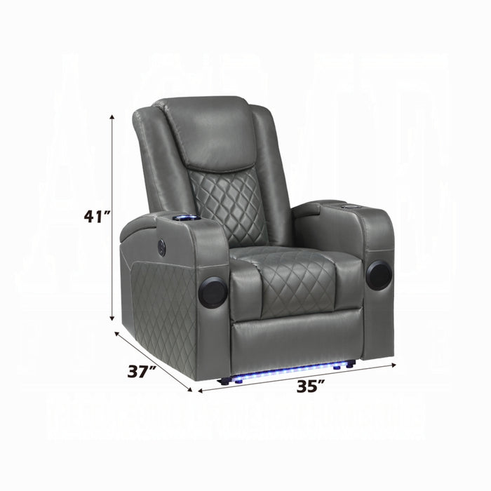 ACME Alair Power Motion Recliner W/Bluetooth, Wireless Charger & Cupholder
