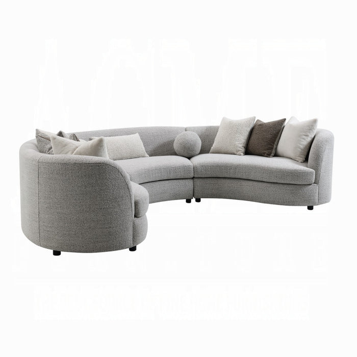 ACME Ivria Sectional Sofa W/9 Pillows