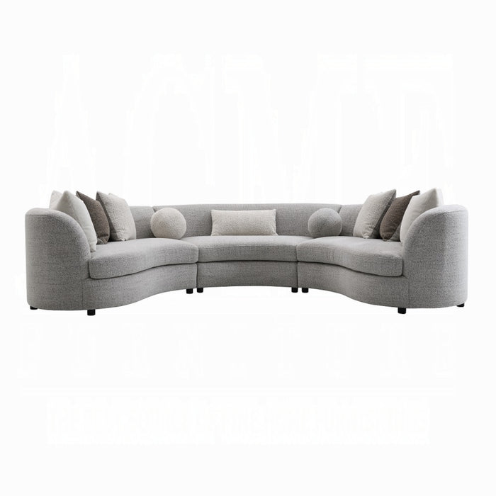 ACME Ivria Sectional Sofa W/9 Pillows