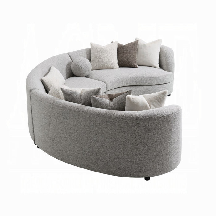 ACME Ivria Sectional Sofa W/9 Pillows