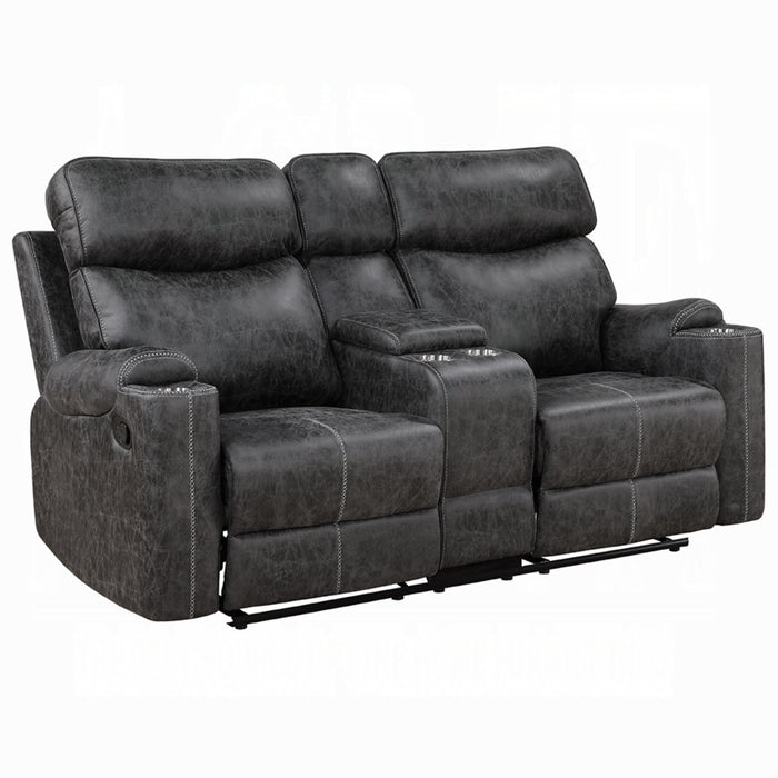 ACME Hirah Motion Loveseat w/Console & USB Port