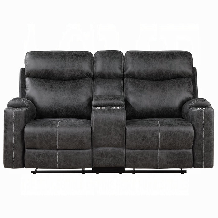 ACME Hirah Motion Loveseat w/Console & USB Port