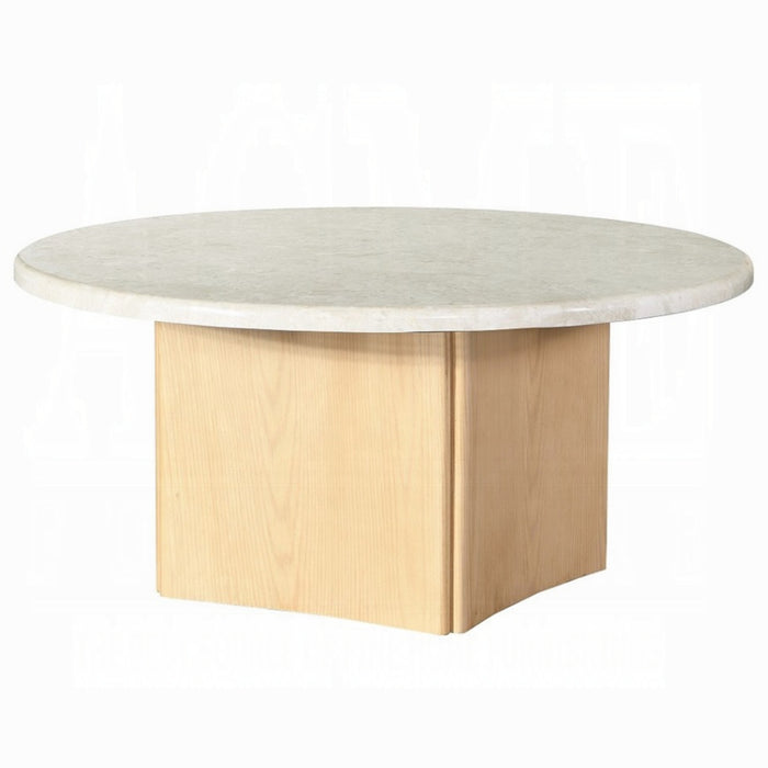 ACME Qwin Coffee Table W/Marble Top