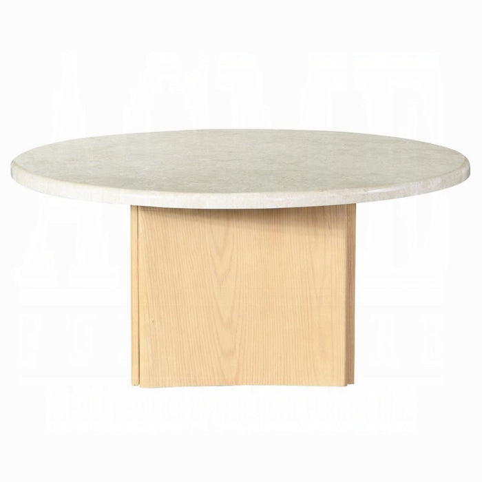 ACME Qwin Coffee Table W/Marble Top