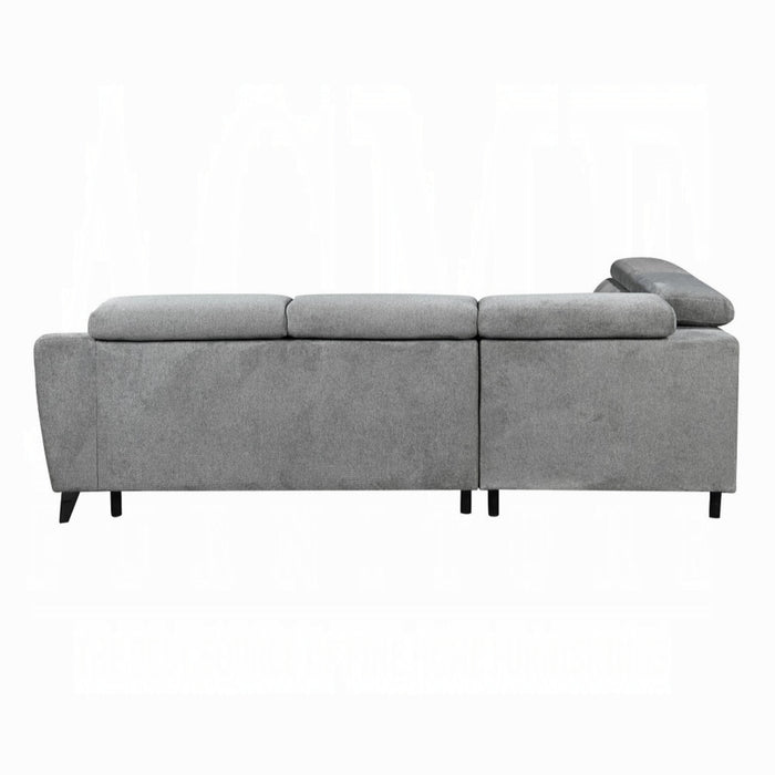 ACME Wrenley Sectional Sofa W/Sleeper & Storage