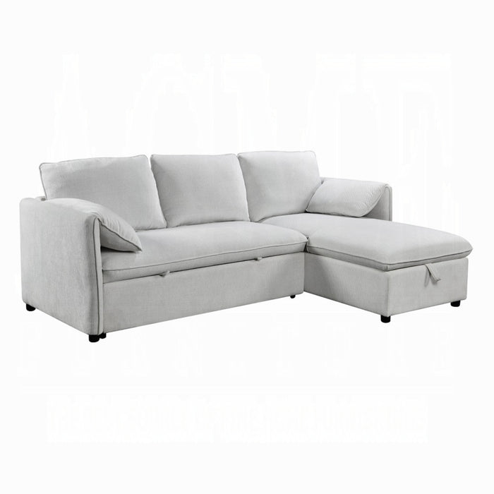 ACME Yaroslav Reversible Sectional Sofa W/Sleeper & Storage