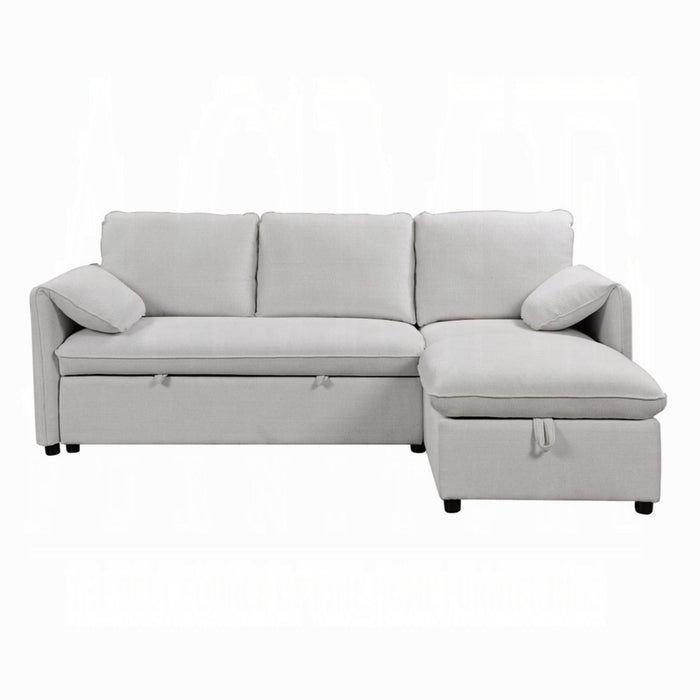 ACME Yaroslav Reversible Sectional Sofa W/Sleeper & Storage