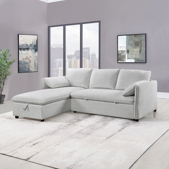 ACME Yaroslav Reversible Sectional Sofa W/Sleeper & Storage