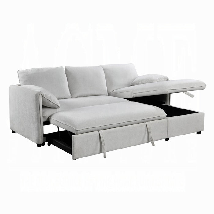 ACME Yaroslav Reversible Sectional Sofa W/Sleeper & Storage