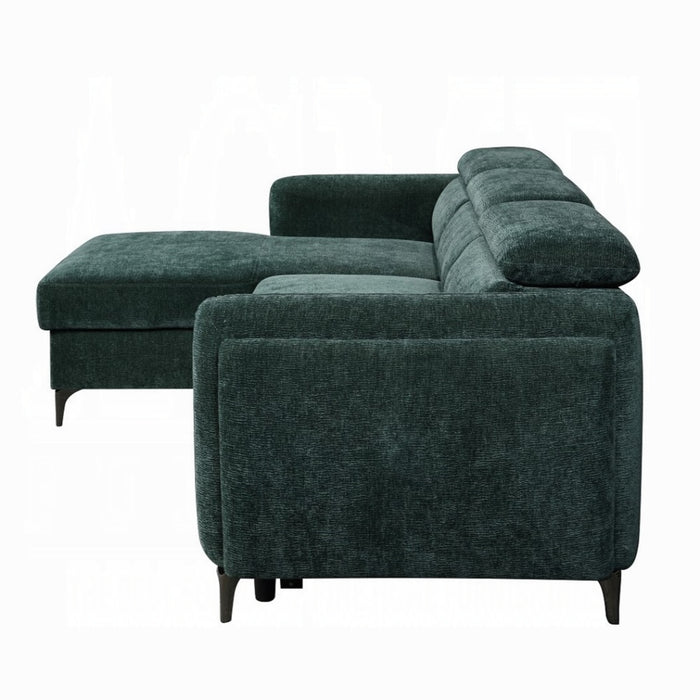 ACME Zadok Sectional Sofa W/Sleeper & Storage