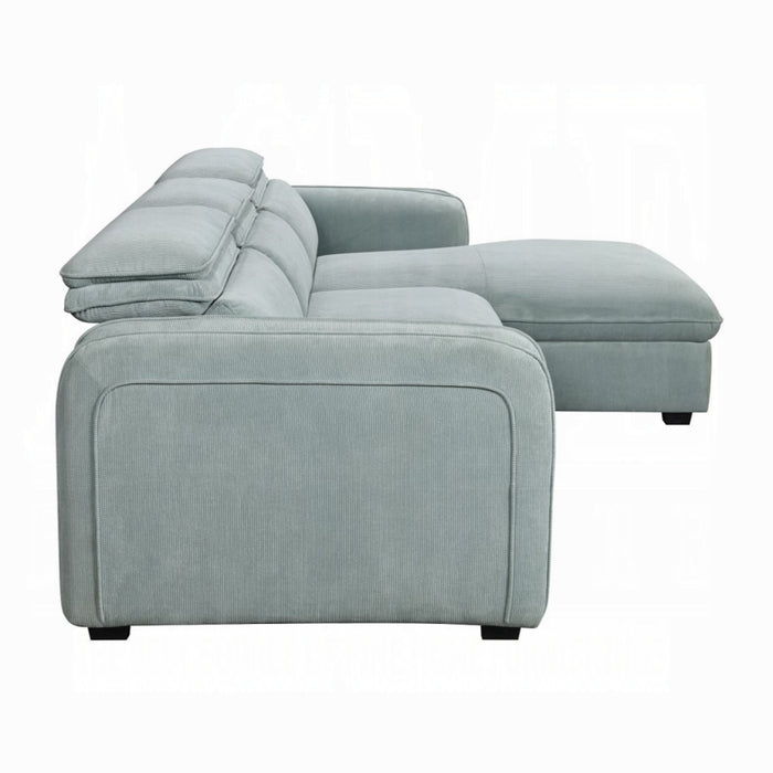 ACME Zavala Sectional Sofa W/Sleeper & Storage