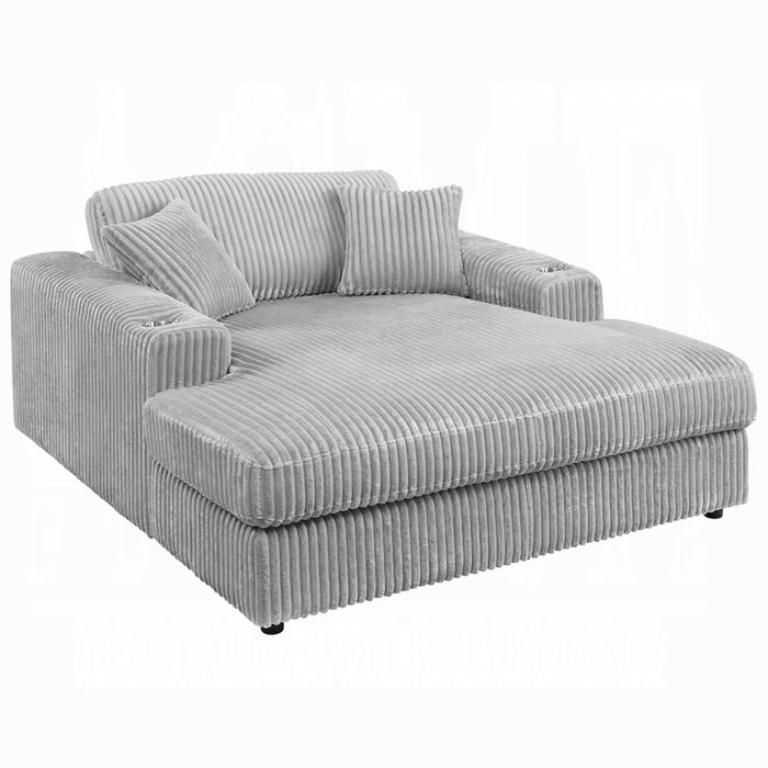 ACME Hilde Chaise w/2 Pillows