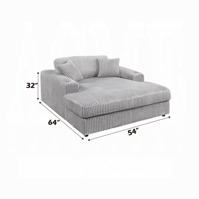 ACME Hilde Chaise w/2 Pillows