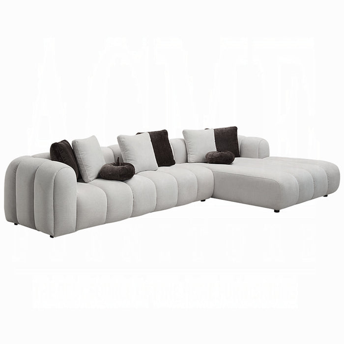 ACME Manilla Sectional Sofa w/8 Pillows