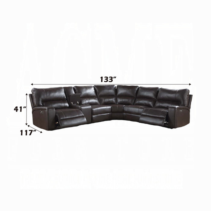 ACME Saul Power Motion Sectional Sofa