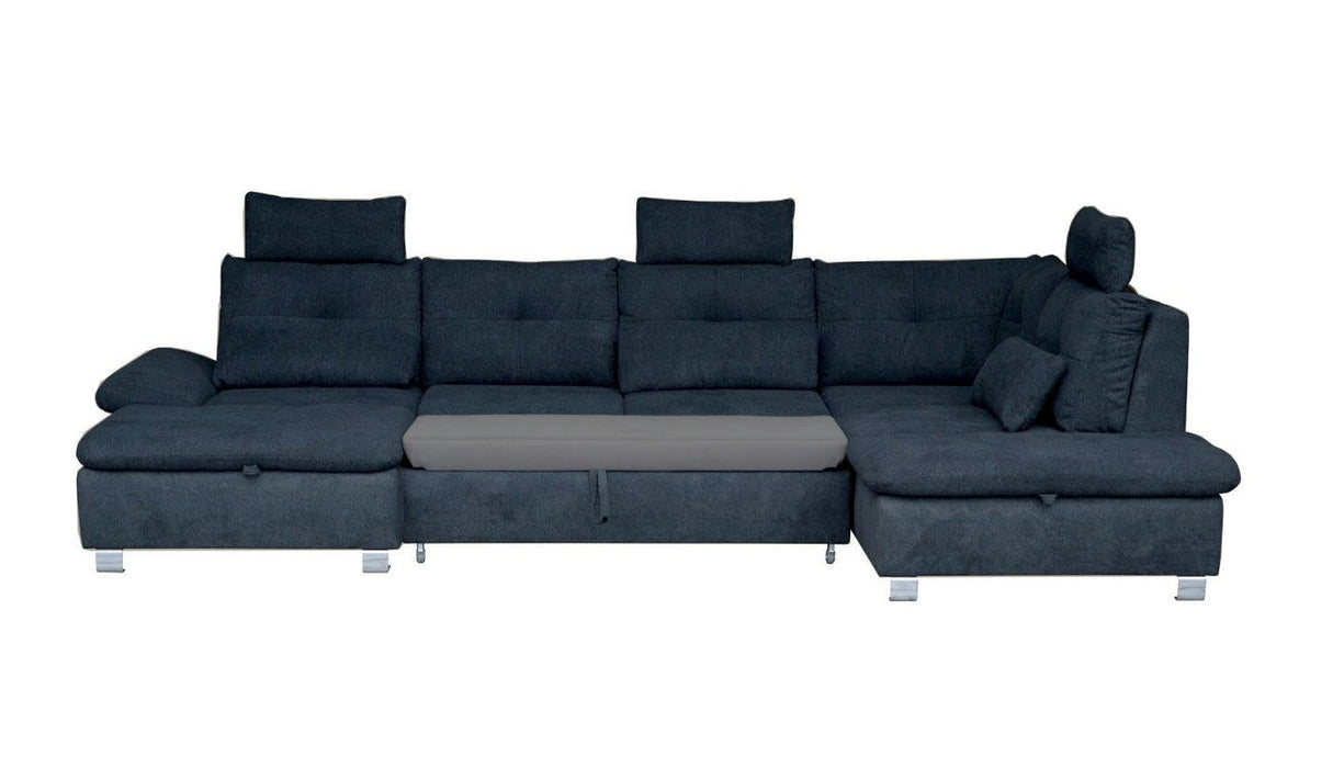 Maxima House Sectional Sleeper Sofa MADEIRA U-Shape with storage BEN057