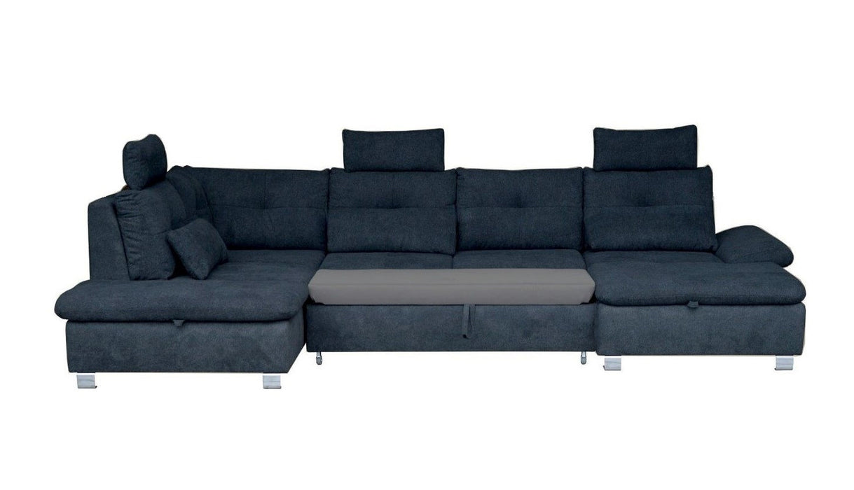 Maxima House Sectional Sleeper Sofa MADEIRA U-Shape with storage BEN057