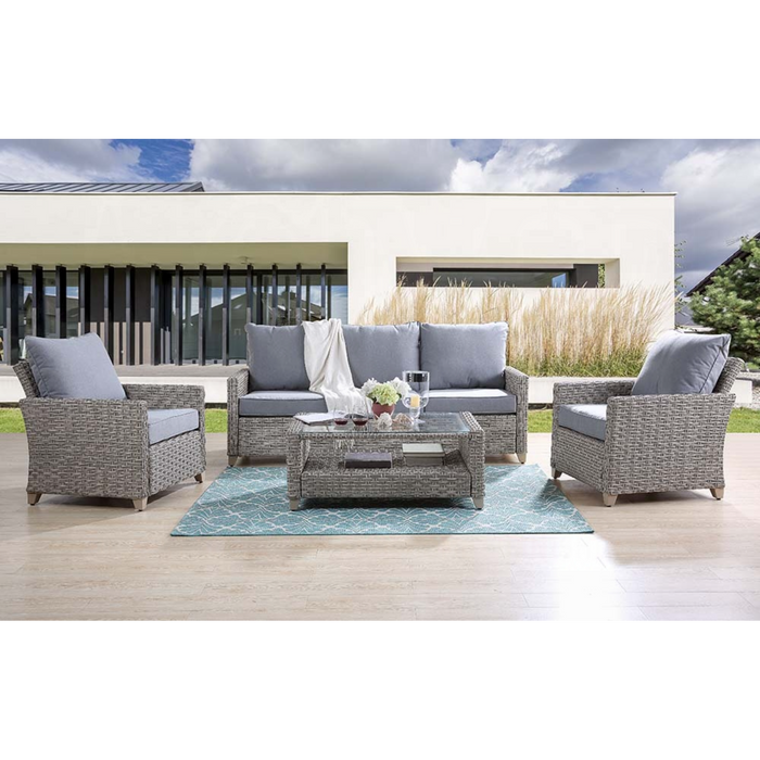 ACME Greeley 4PC Pack Patio Sofa Set