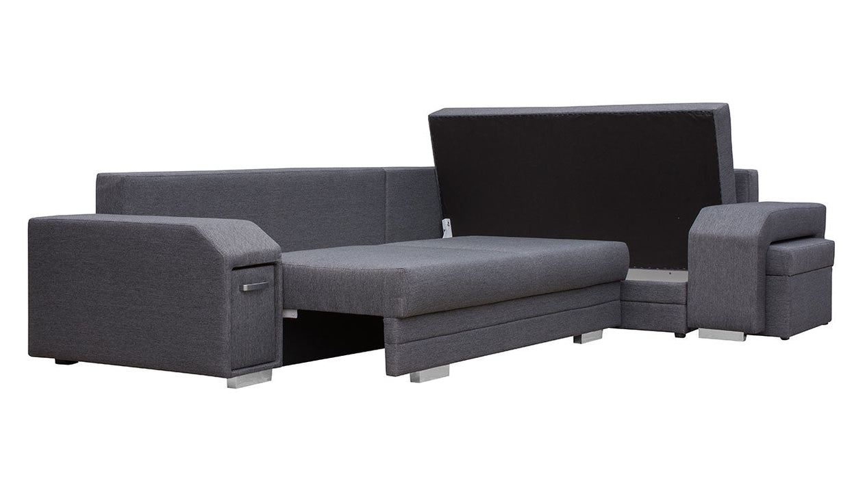 Maxima House Sectional FULL XL Sleeper Sofa MAGNUS S with storage MIR042